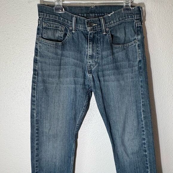 Levi’s Womens Blue Denim Jeans Boho Distressed Cowgirl Size 30 x 29 - Picture 9 of 14